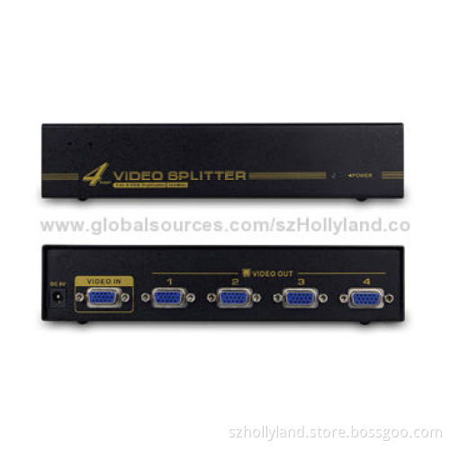 Hollyland 1 X 4 VGA Splitter, Plug-and-play Function, No Extra Software RequiredNew